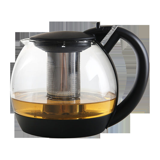 קנקן תה זכוכית עם פילטר נירוסטה 2 ליטר