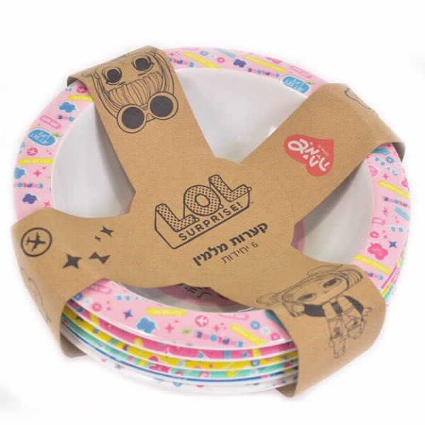 סט 6 קעריות מלמין עם חבק LOL