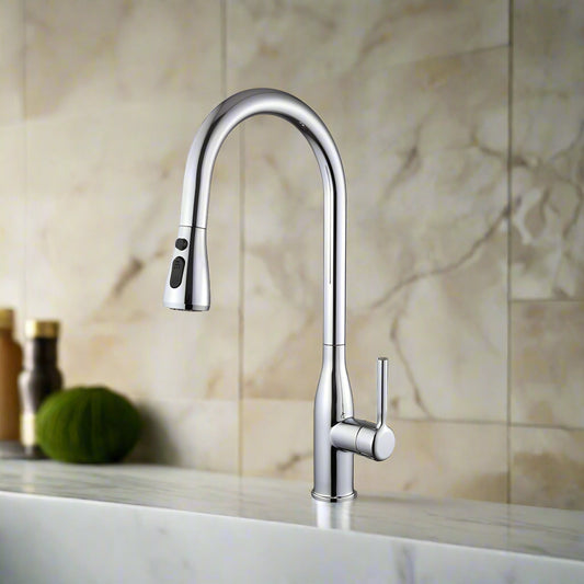 ברז מטבח נשלף יוקון ניקל