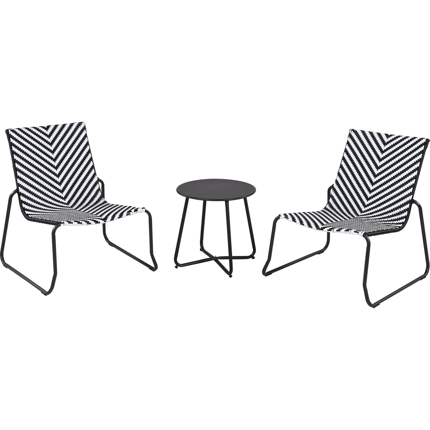 שולחן עגול מעוצב שחור בלפורט GIARDINO