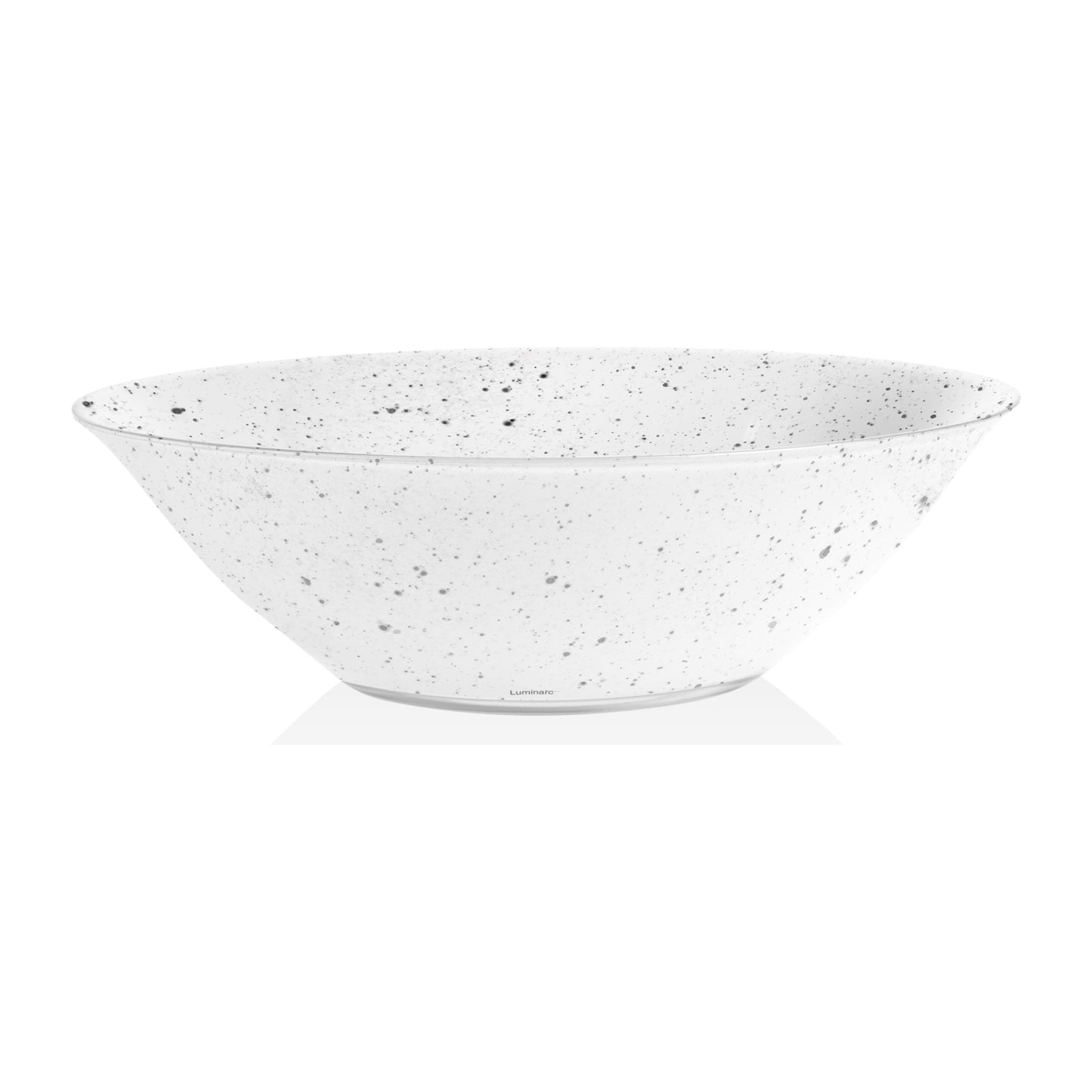 קערה 27 סמ סימפלי לבן מנוקד