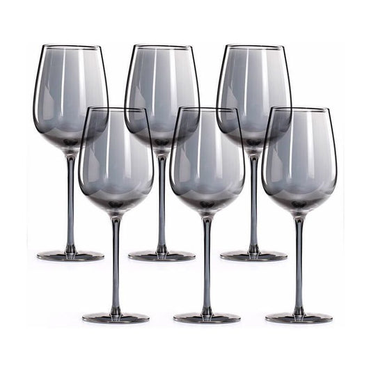 סט 6 כוסות יין 440 מל שחור VENETO