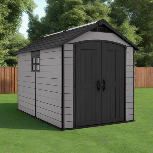 מחסן גינה פרימייר, Premier 7.5 X 9 אפור - כתר