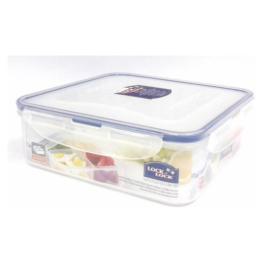 קופסת פלסטיק מרובעת 1.6 ליטר עם חלוקה פנימית נשלפת L&L