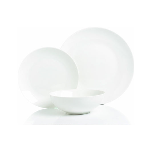 סט צלחות פורצלן 18 חלקים, דגם New Bone China Basic נעמן