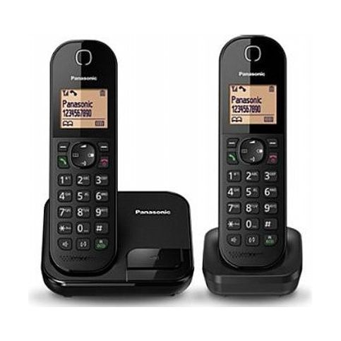 טלפון אלחוטי שחור פנסוניק KX-TGC412MBB