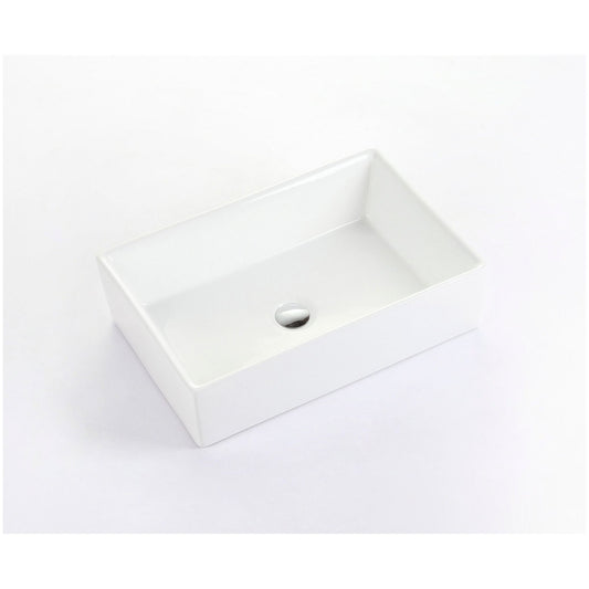 כיור מונח מלבני 600*400*160 ס"מ לבן