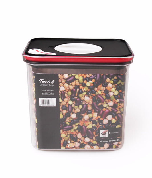 קופסאת איחסון מלבנית 1.8 ליטר TWIST IT