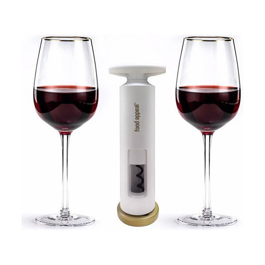 סט 2 כוסות יין ופותחן מקצועי