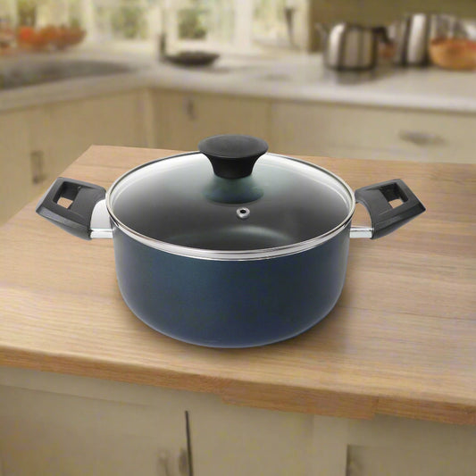 סיר נון סטיק 20 סמ כחול