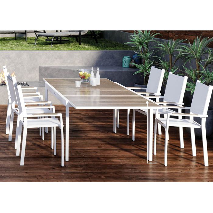 פינת אוכל אפולו שולחן + 4 כסאות לבן