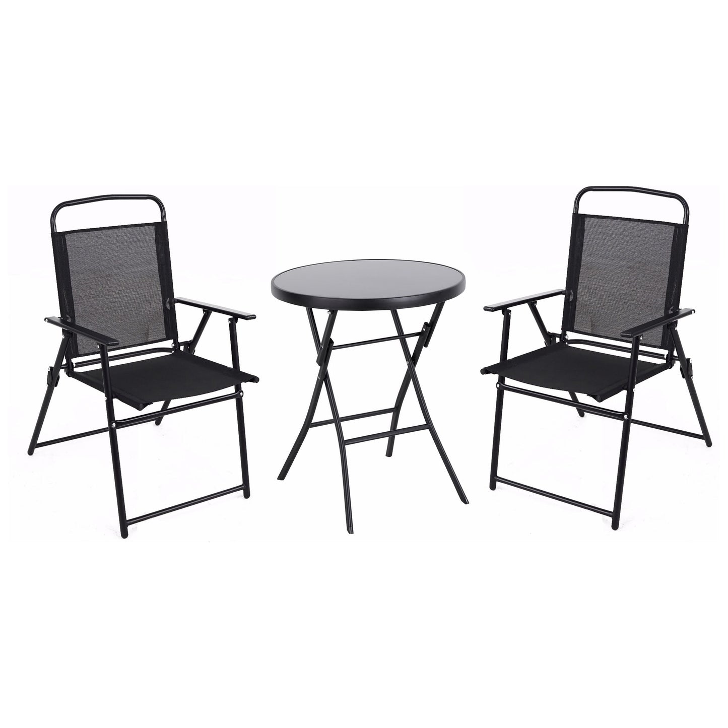 שולחן מתקפל ניו יורק 60 ס"מ שחור