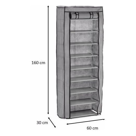 ארון נעליים מבד 10 קומות