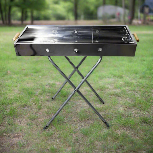 מנגל פחמים ענק מגולוון 30*77 ס"מ על רגליים