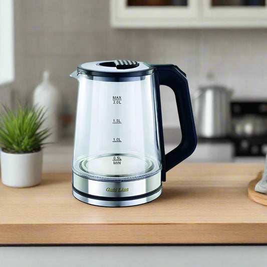 קומקום זכוכית 2 ליטר PICK CUP דגם ATL-743 של GOLD LINE