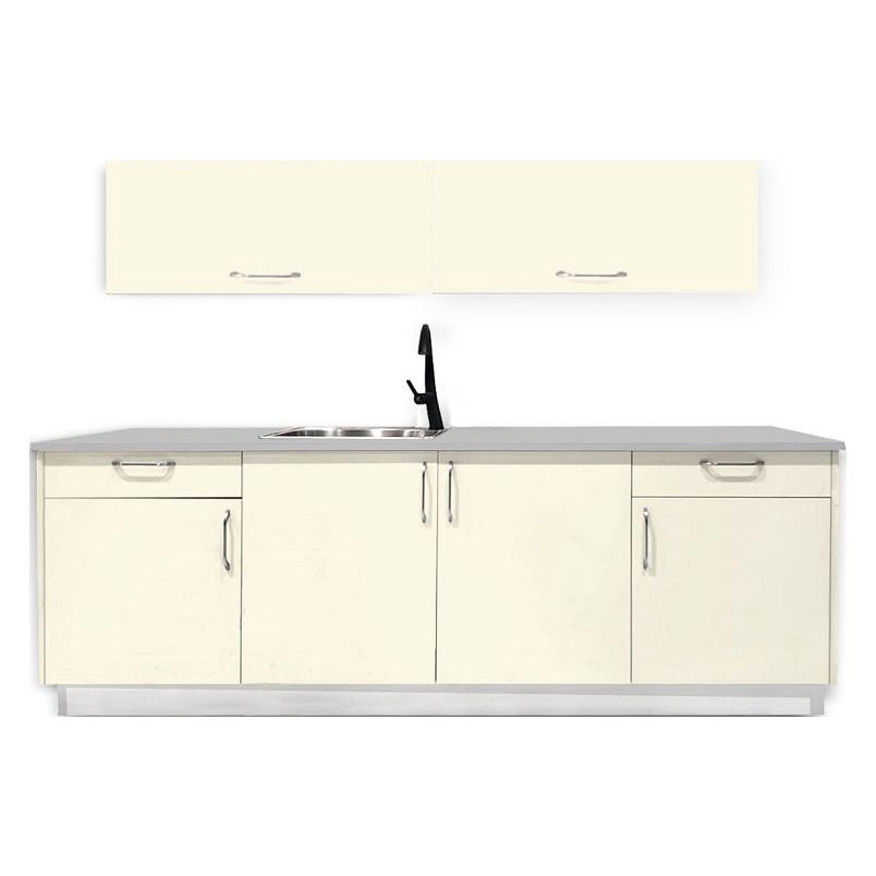 מטבחון עומר 2.40 + 2 קלאפות צבע שמנת