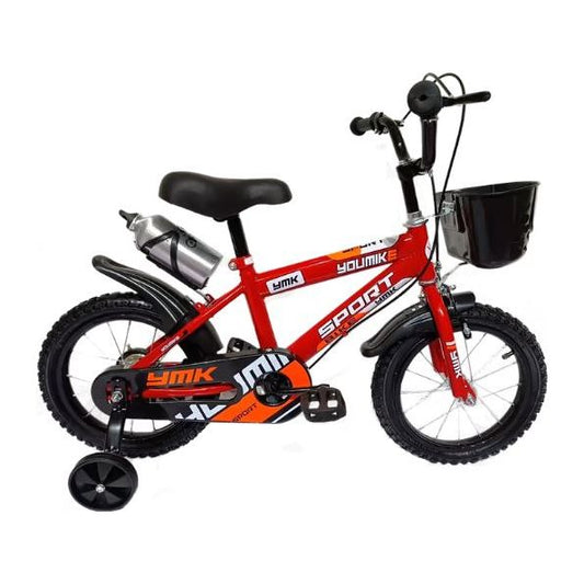 אופני ילדים קלות כולל מתקן לבקבוק מים גודל 16 אינץ דגם RSM-1028 מבית ROSSO ITALY אדום