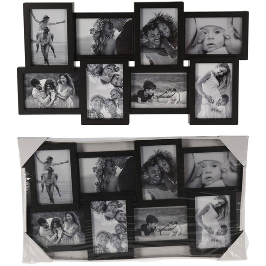 מסגרת קולאז' שחורה ל-8 תמונות 10X15 ס"מ
