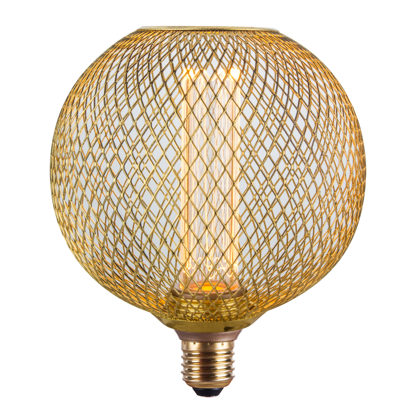 4W 18K נורת טיפני זהב עגולה