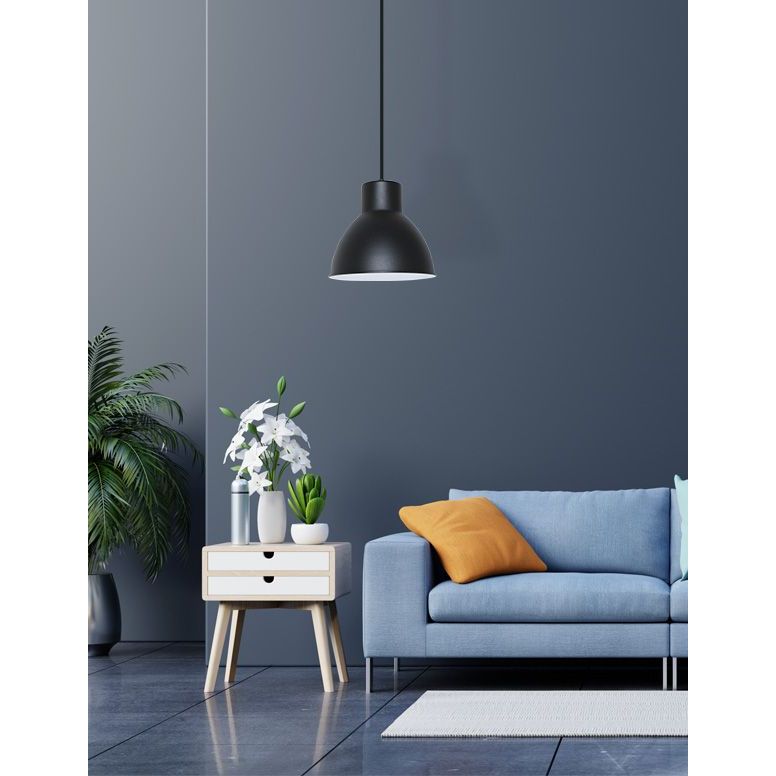 ג.ת תלוי שיר 200X1400 מ מ E27 שחור OMEGA