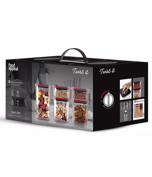 סט אחסון 5 חלקים TWIST IT  Food appeal