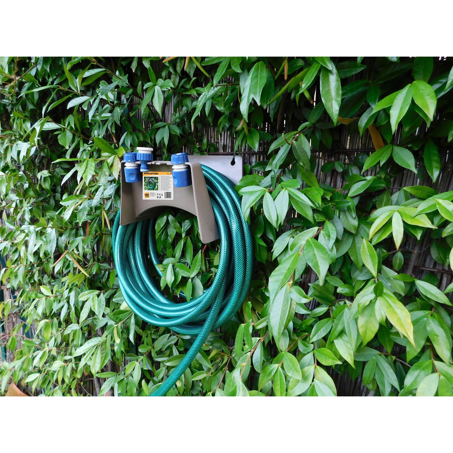 מתלה לצינור גינה אפור