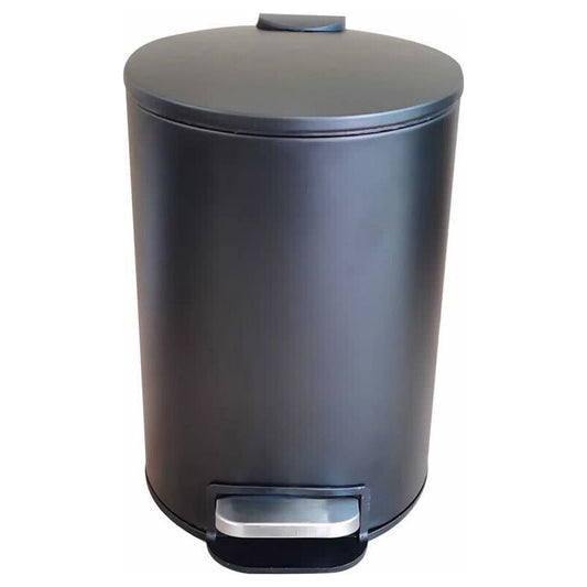 פח אשפה עגול 3 ליטר  CLASSIC   שחור  סגירה שקטה + פח פנימי מבית Eko