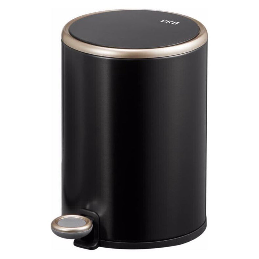 פח פדל 6 ליטר עגול שחור EKO COSMO