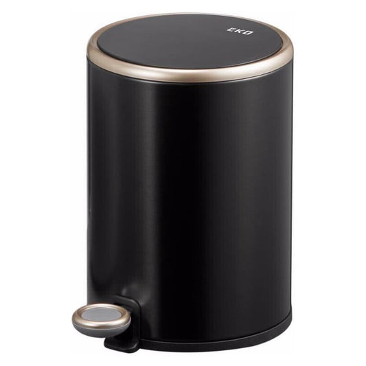 פח פדל 6 ליטר עגול שחור EKO COSMO