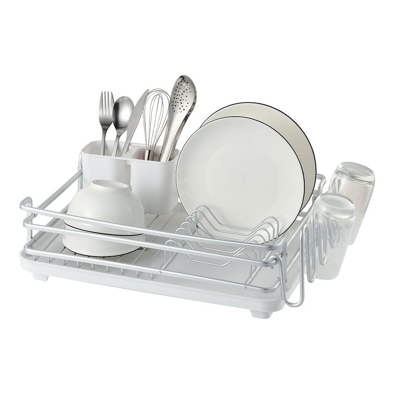 מייבש כלים אלומניום מגש לבן