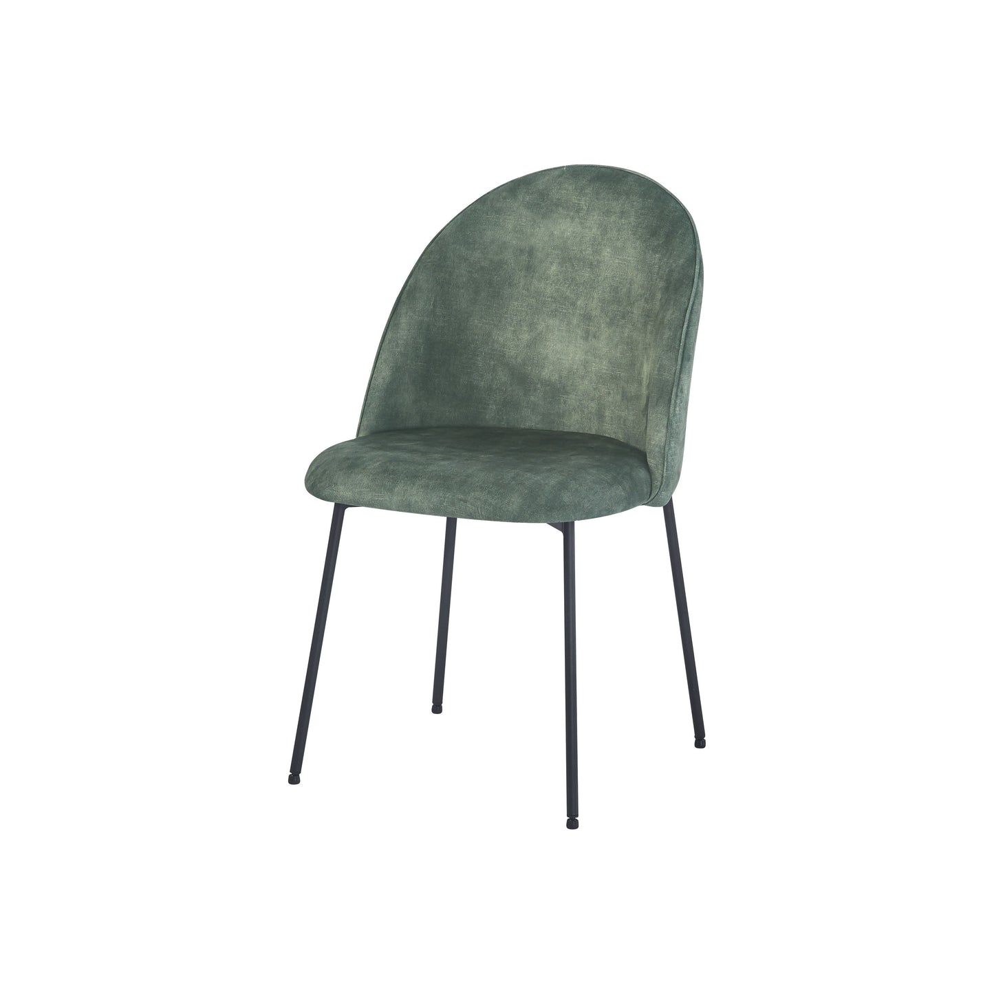 כיסא לפינת אוכל מרופד דגם ג'ק, צבע ירוק