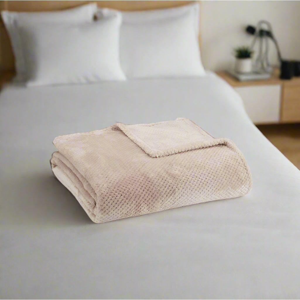 שמיכת יחיד 150/200 סמ נבדה קפה