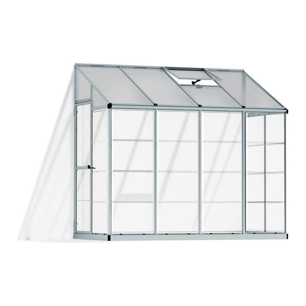 חממה ביתית 1.2X2.4 Lean To כסף-הייבריד מ