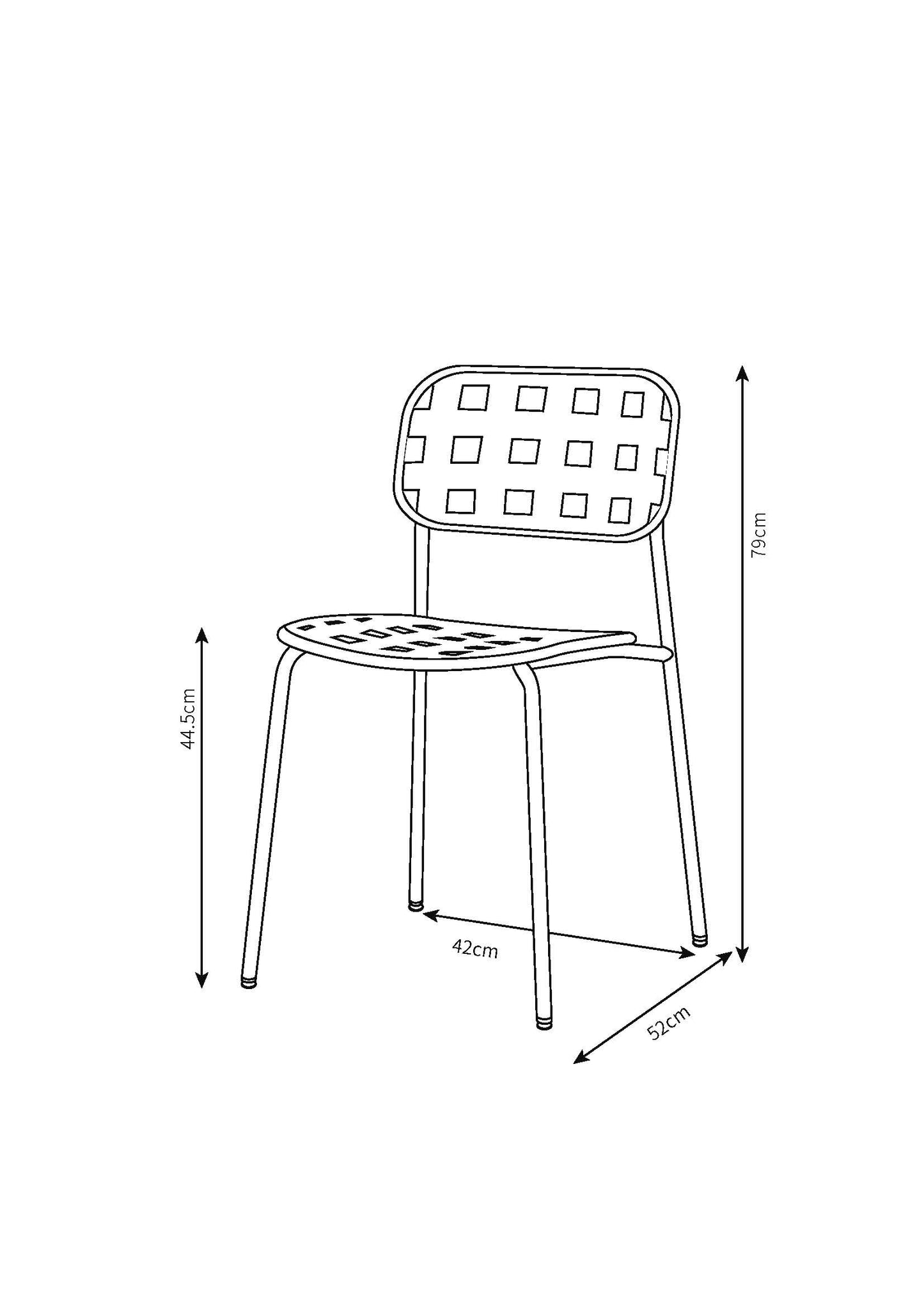 כסא יולי שחור