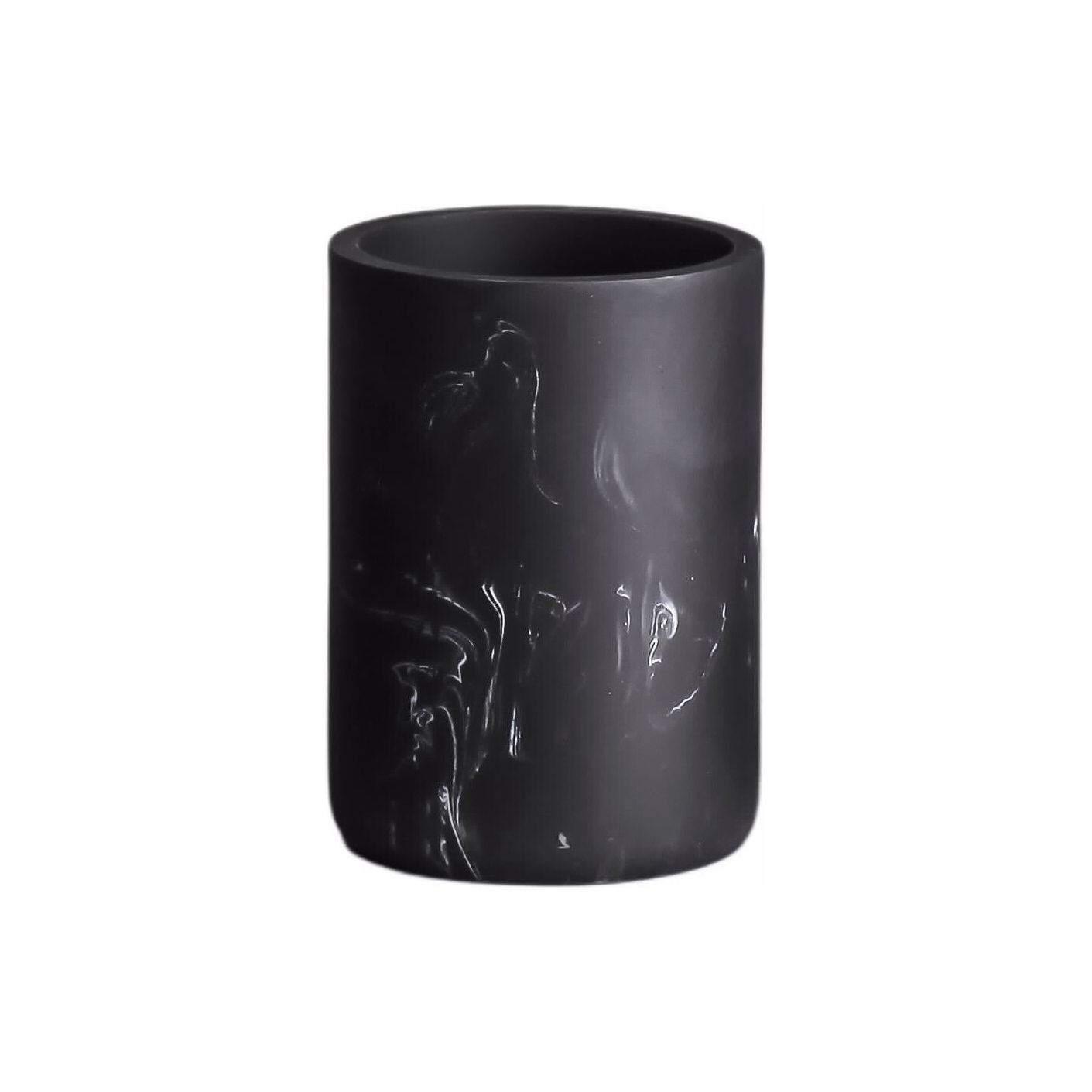 מעמד למברשת שיניים פתוח שלגנט שיש שחור