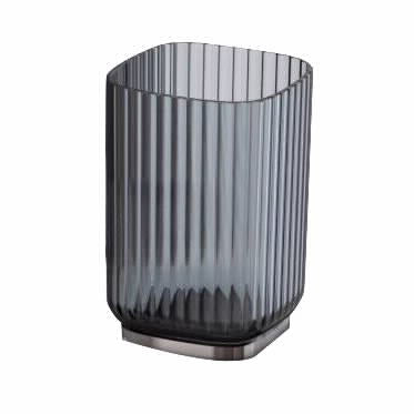 מעמד למברשות שיניים קליר שקוף אפור