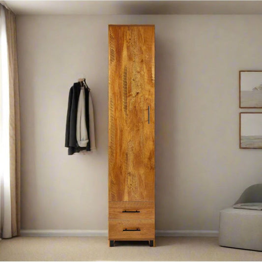 ארון דלת אחת ושתי מגירות דגם טולדו צבע עץ