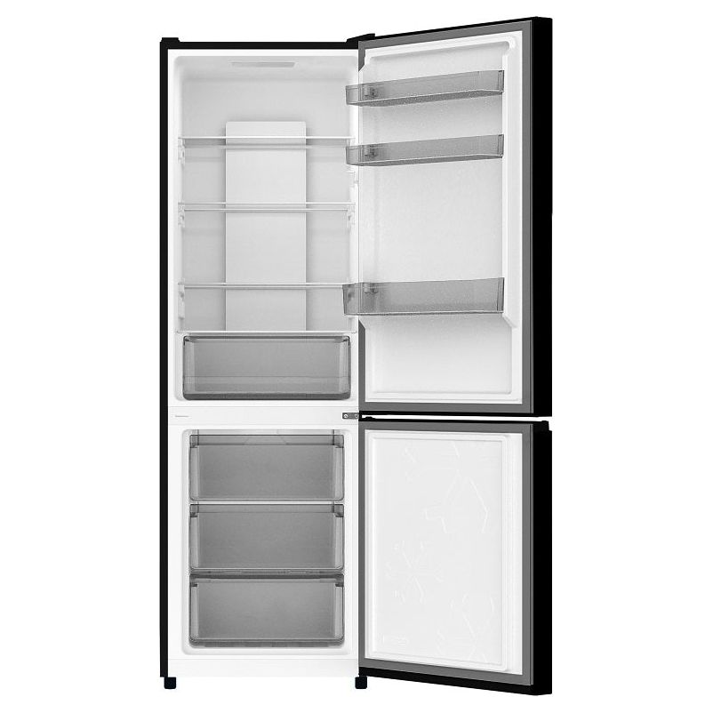 מקרר מקפיא תחתון זכוכית שחורה 310 ליטר KONKA KRF-314WG