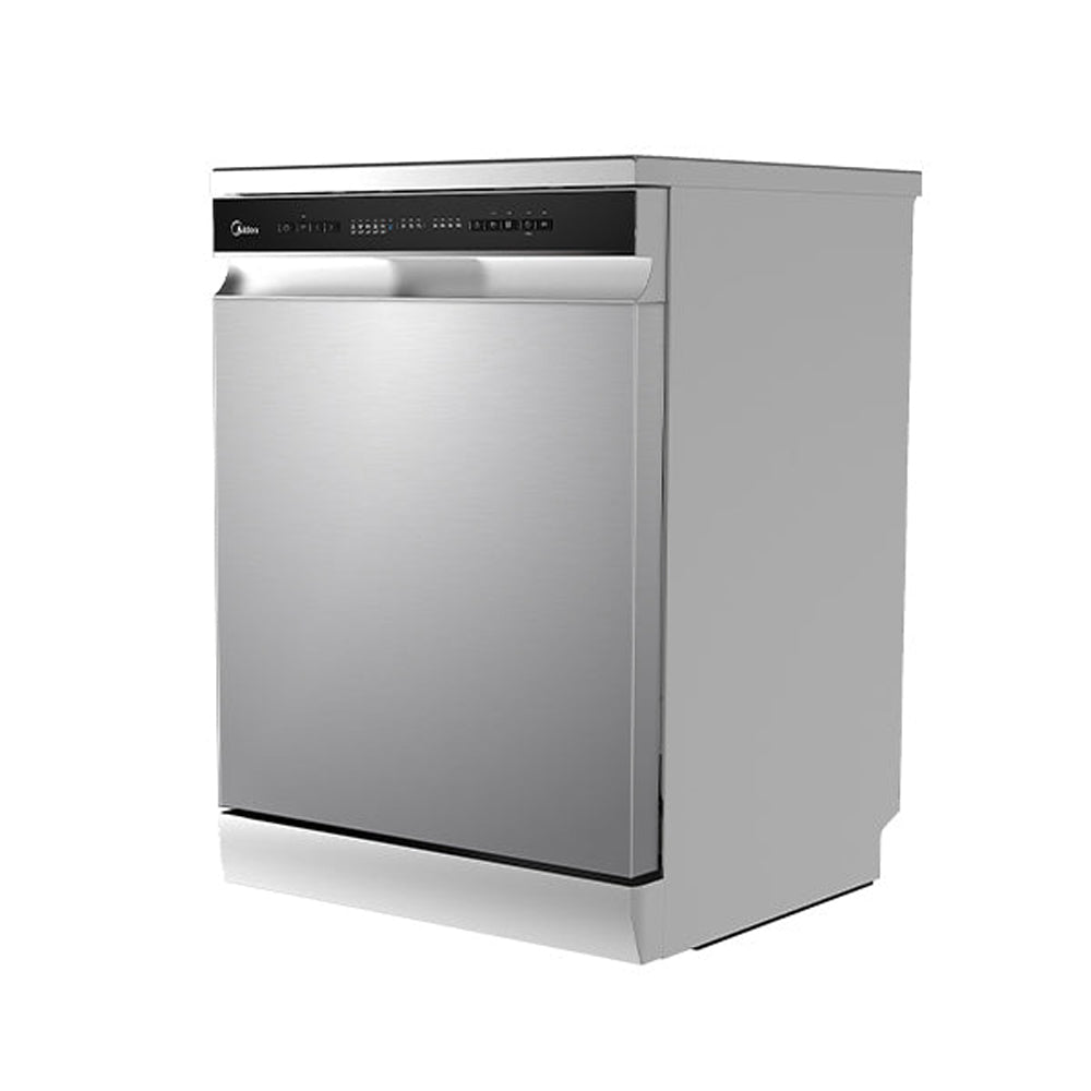 מדיח כלים רחב כסוף 8 תוכניות MIDEA WQP14-W7633C-S