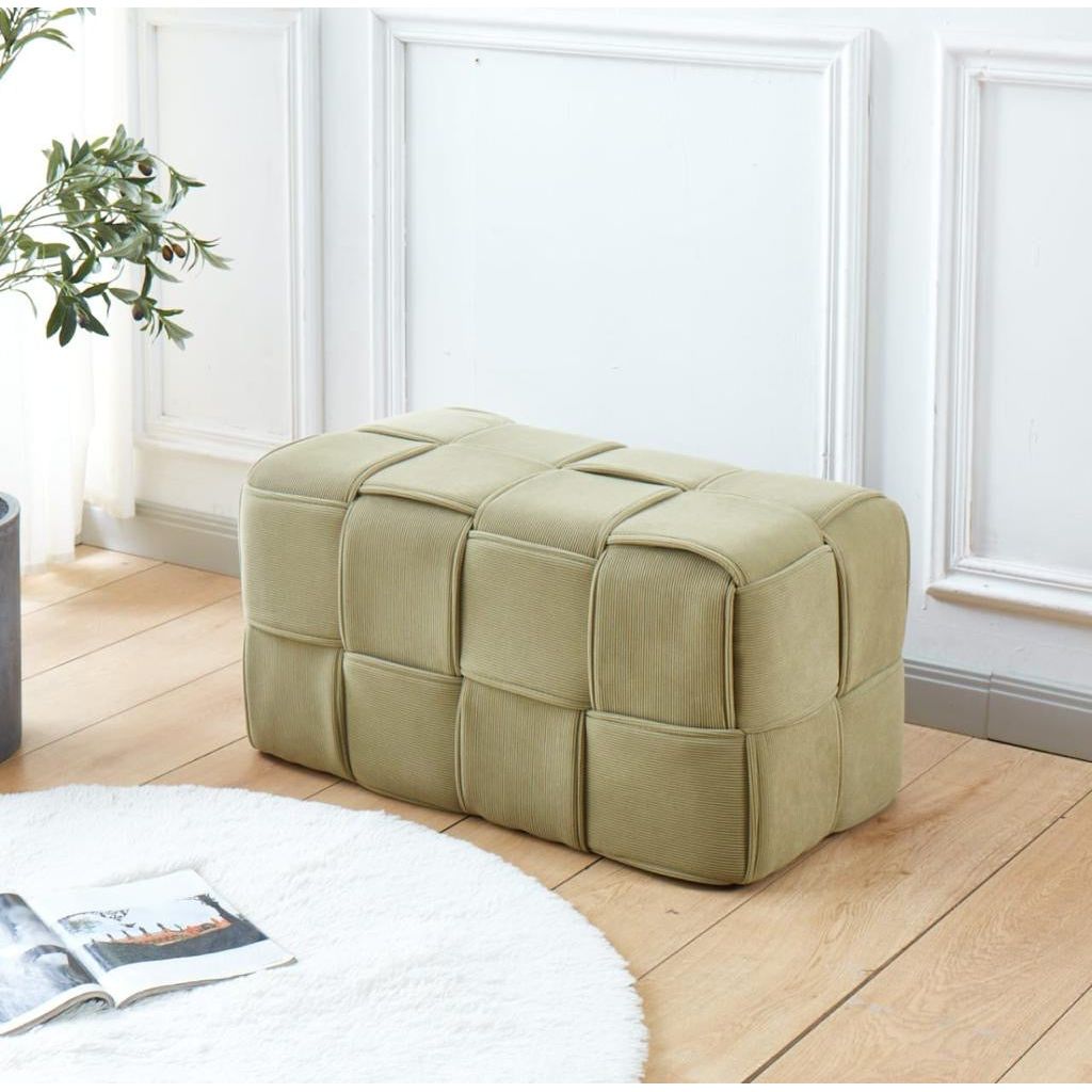 הדום קטיפה איימי 39*39*80 ירוק בהיר