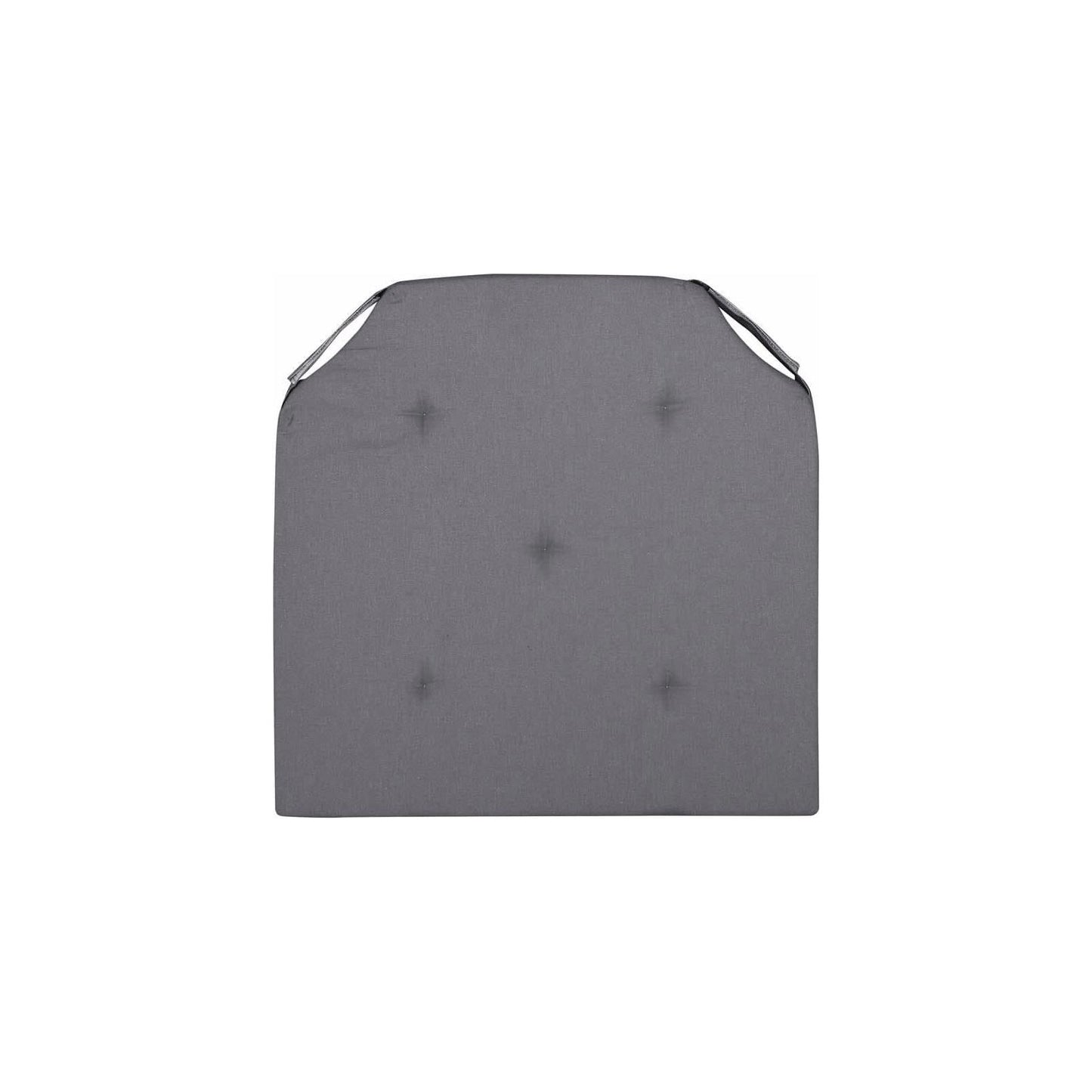 כרית ישיבה חלקה 38*38 אפור כהה