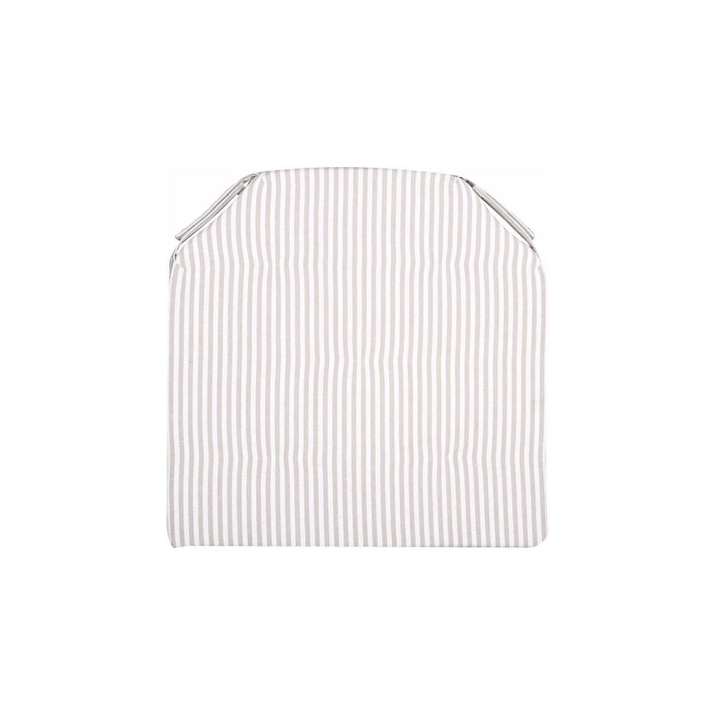 כרית ישיבה פסים 38*38 בז' לבן