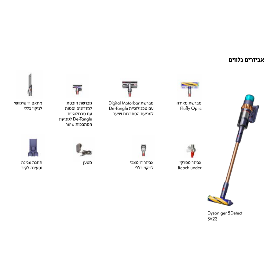שואב אבק דייסון Gen5 DT Absolute SV23 DYSON