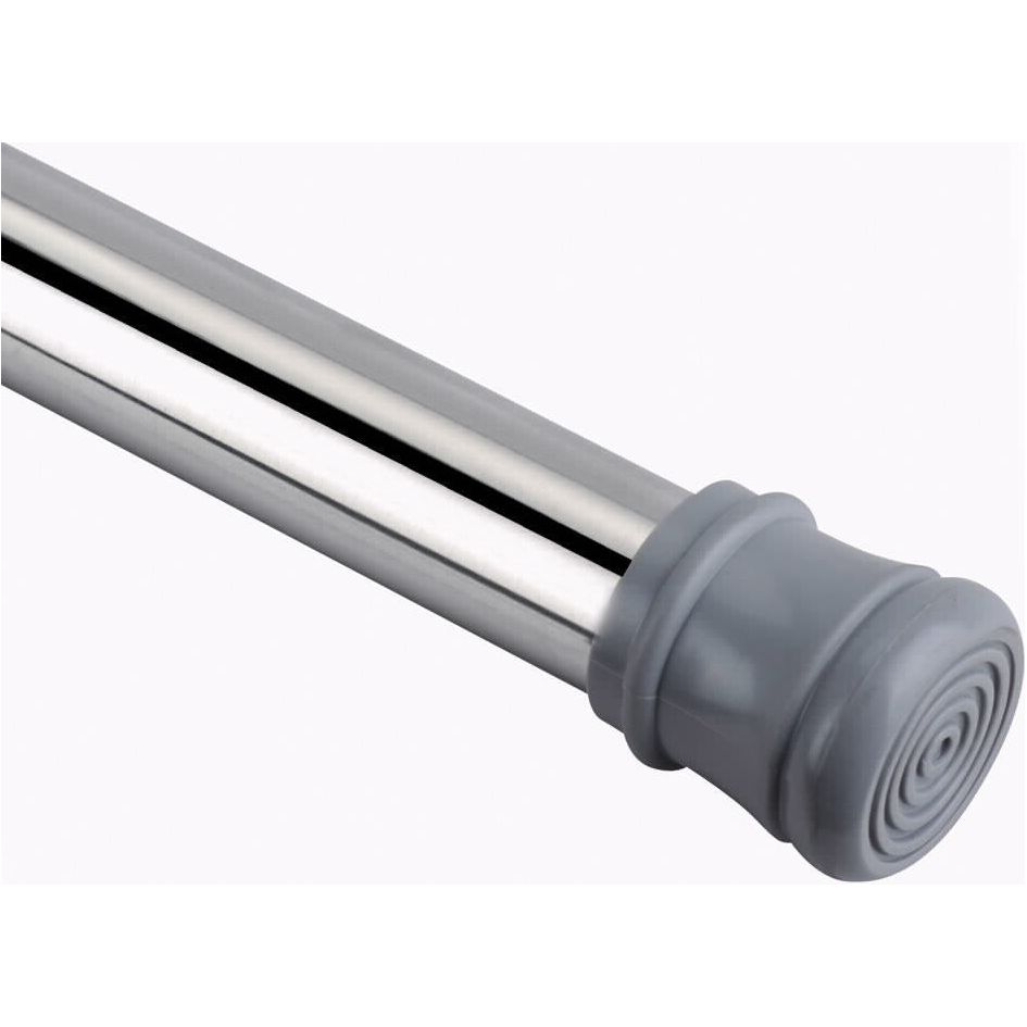 מוט וילון 140-260 סמ אלומניום כסוף עם קפיץ פנימי