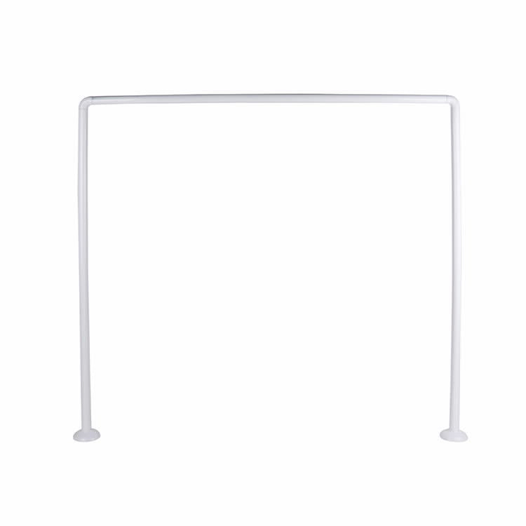 מוט פינתי לוילון 165*80 ס"מ אלומיניום לבן