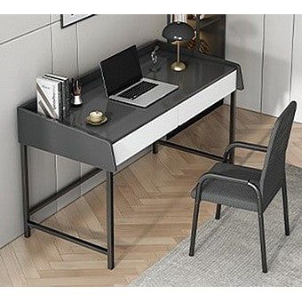 שולחן מחשב קונסולה שידת כניסה רוחב 80 סמ עם מגירות דגם RSM-2066 מבית ROSSO ITALY שחור לבן