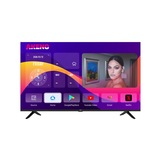 מסך טלוויזיה SMART FHD "40 דגם AK-40 של AKENO מערכת הפעלה ANDROID 12