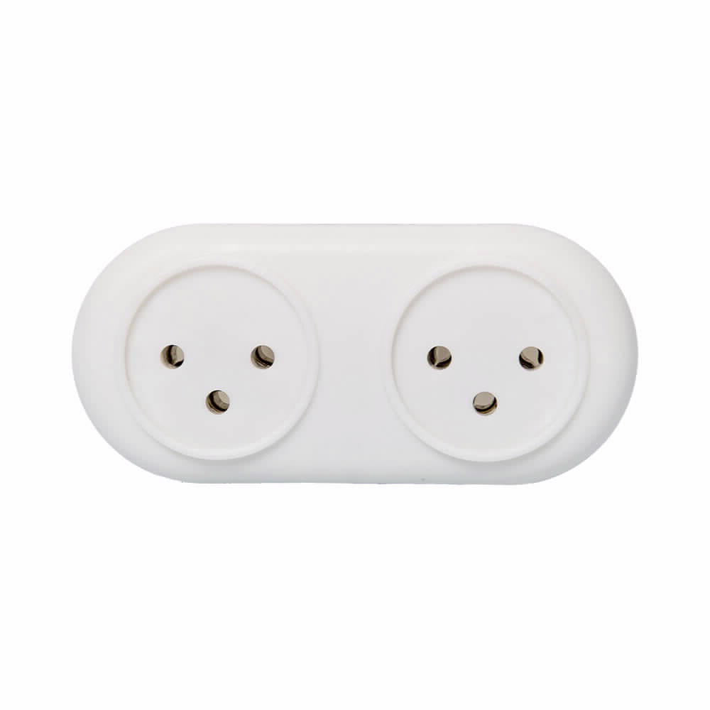 מפצל 2 שקעים XS-ZHQ21 לבן