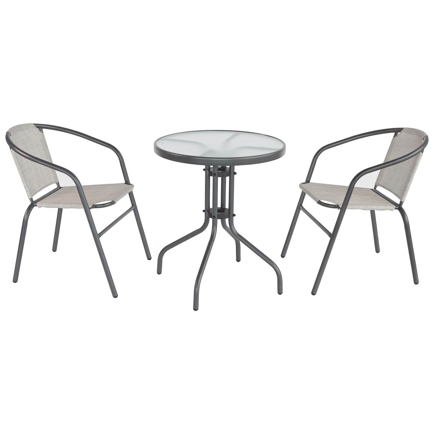 שולחן מתכת עגול 60 ס"מ ניו -יורק למרפסת ולגינה