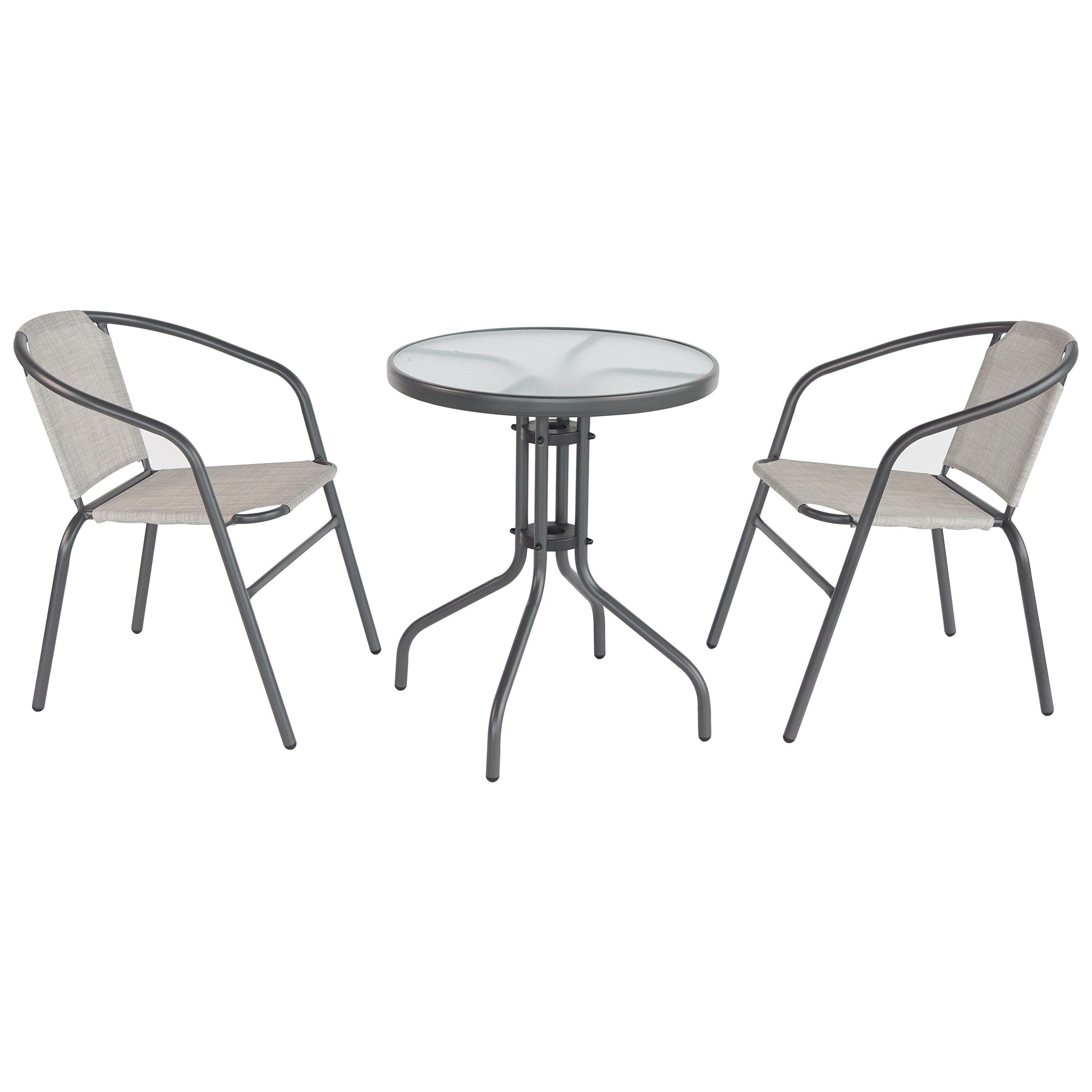 שולחן מתכת עגול 60 ס"מ ניו -יורק למרפסת ולגינה